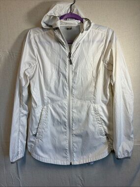 Marmot Women's White Hooded Ski Shell Jacket